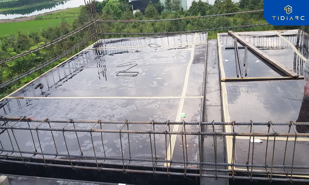 Gia công copha cốt thép dầm sàn biệt thự tân cổ điển đồng tháp