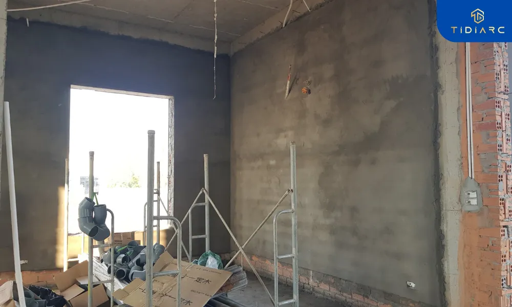 Trát tường biệt thự tân cổ điển đồng tháp