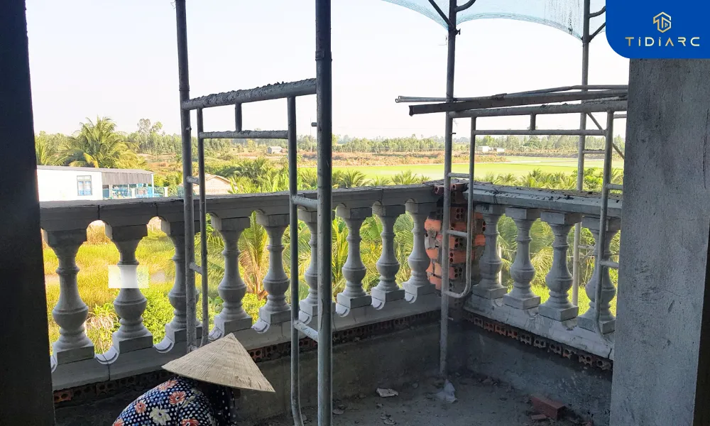 Xây thô biệt thự tân cổ điển đồng tháp