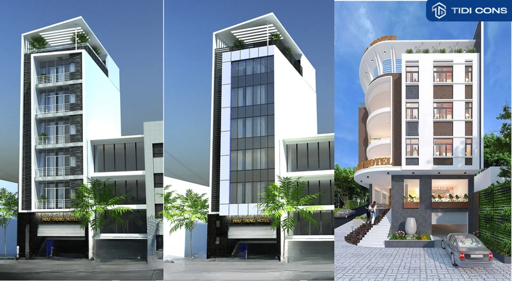 thiết kế khách sạn 5 tầng