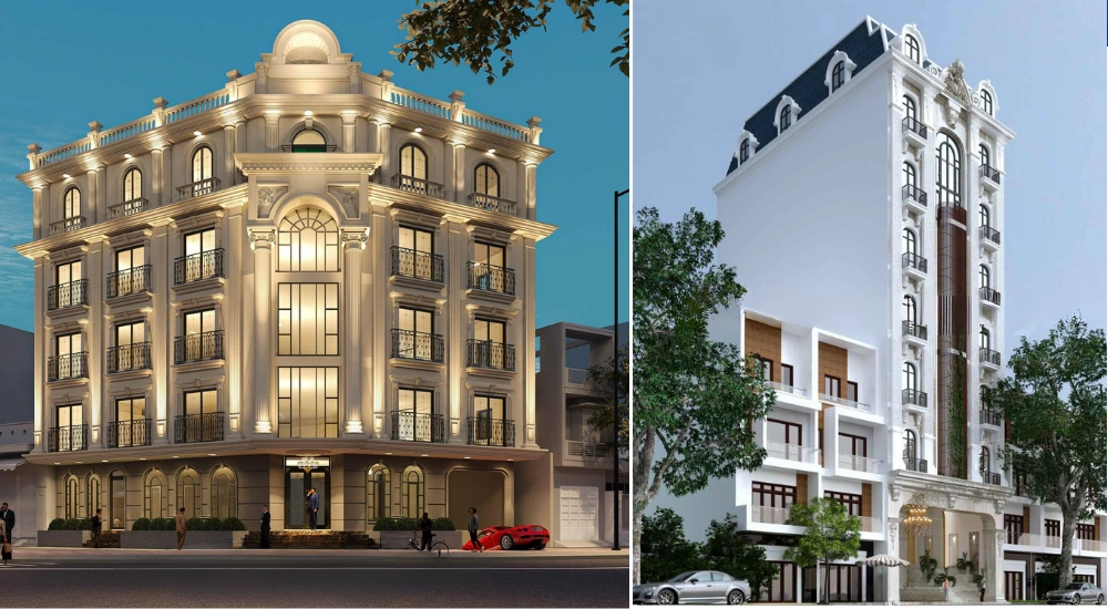 thiết kế khách sạn 5 tầng