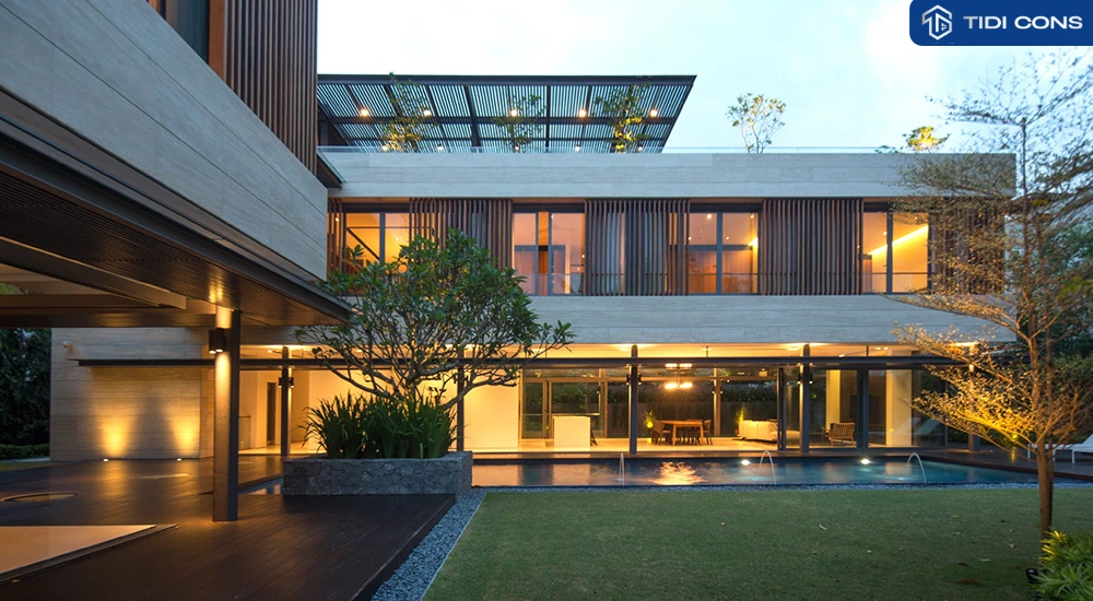 thiết kế biệt thự nhà vườn trên đất 2000m2