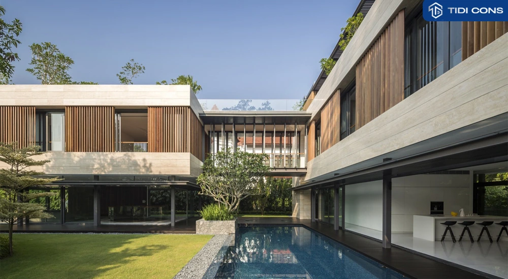 thiết kế biệt thự nhà vườn trên đất 2000m2