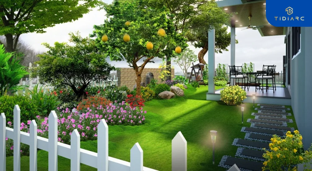 mẫu sân vườn hiện đại