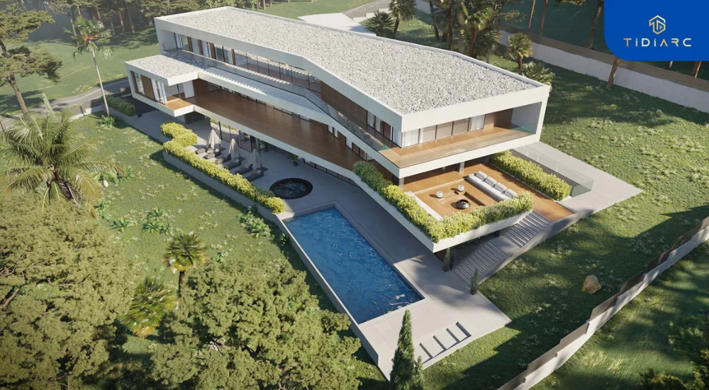 thiết kế biệt thự 500m2