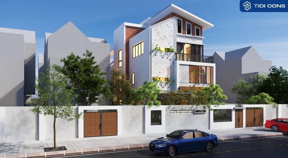 mẫu nhà phố 3 tầng đẹp