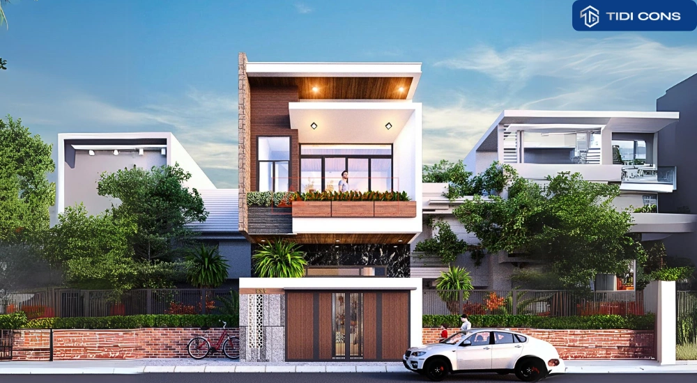 nhà phố 2 tầng đẹp