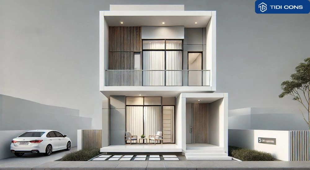 thiết kế nhà 5x11m 2 tầng