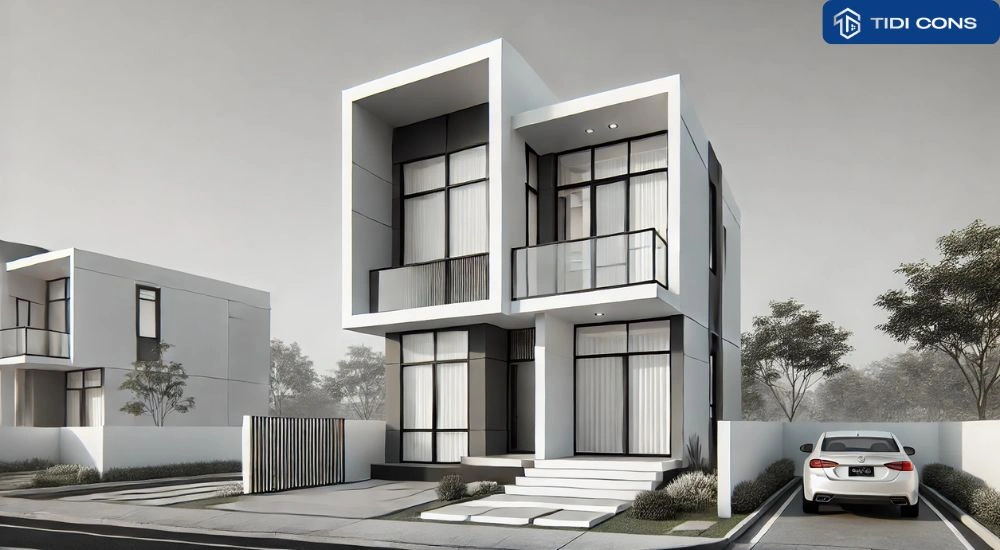 thiết kế nhà 5x11m 2 tầng