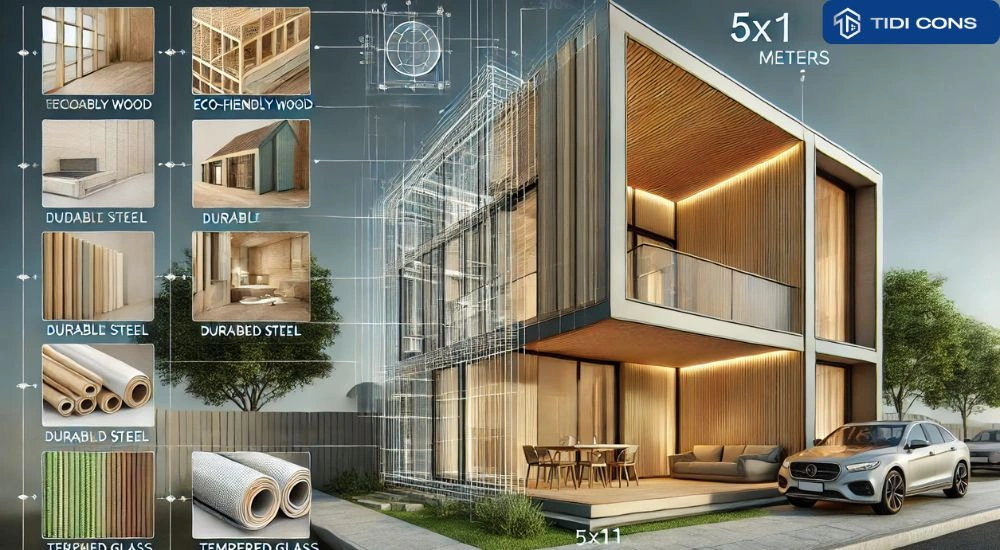 thiết kế nhà 5x11m 2 tầng