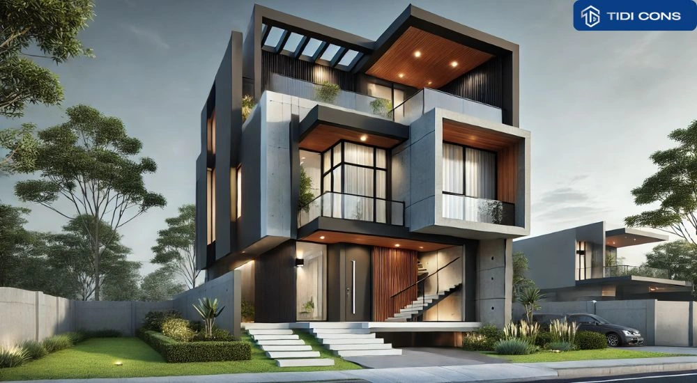 thiết kế nhà 5x11m 2 tầng