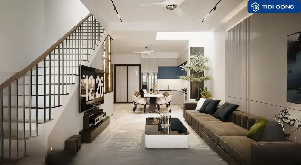 thiết kế nhà diện tích 5x16m