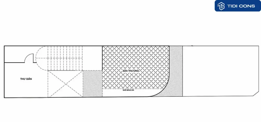thiết kế nhà diện tích 5x16m
