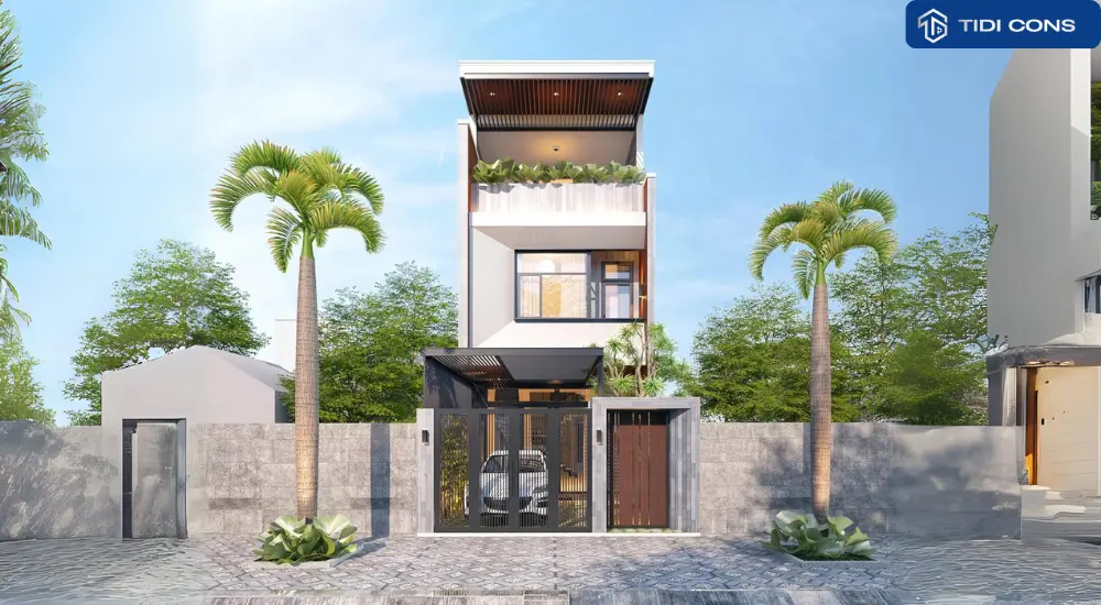 thiết kế nhà diện tích 5x16m