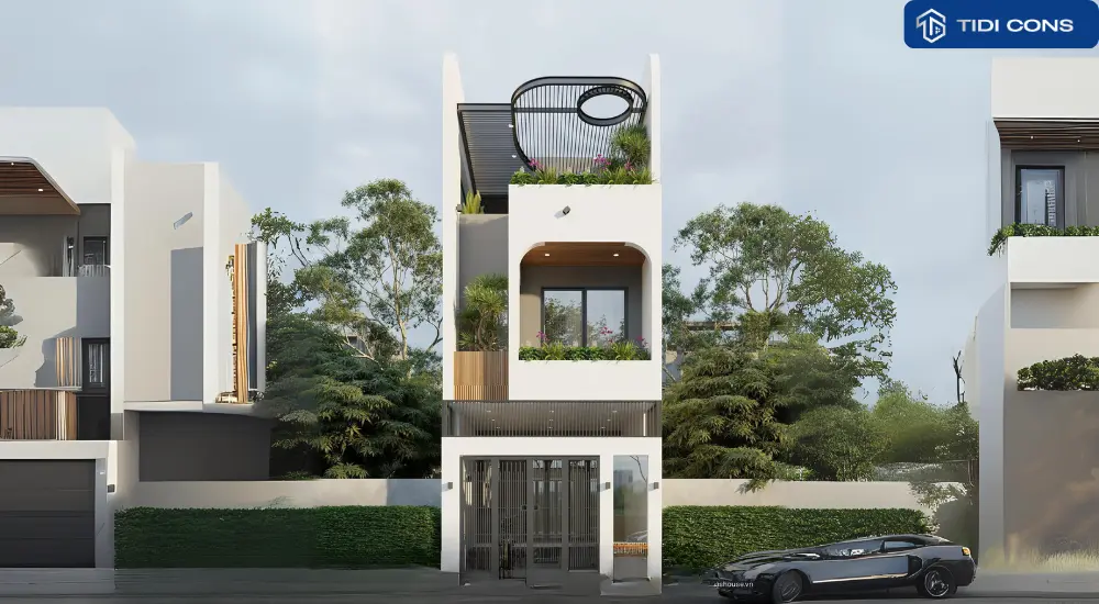 thiết kế nhà diện tích 5x16m