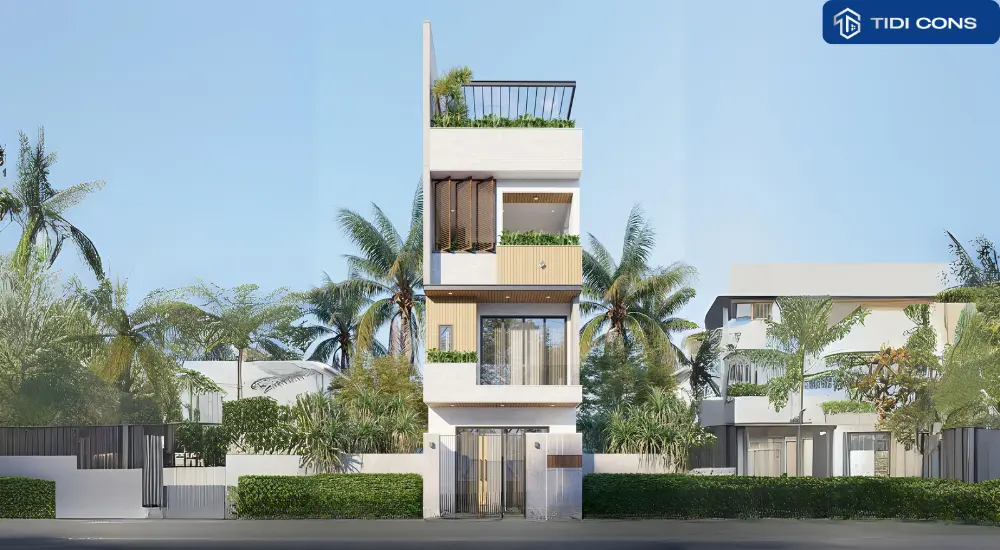 thiết kế nhà diện tích 5x16m