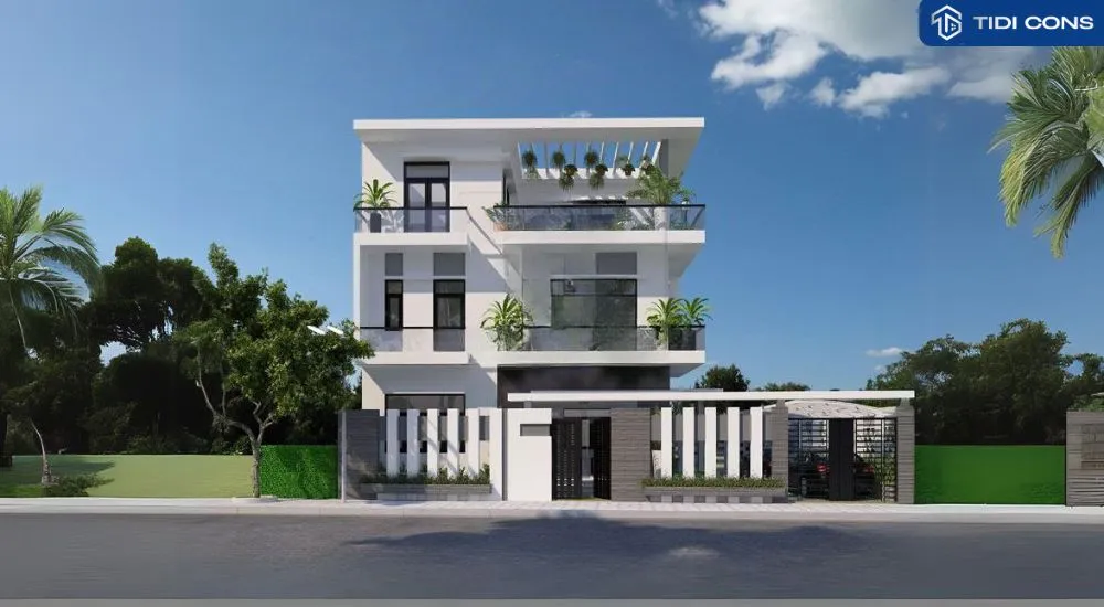 thiết kế nhà phố 3 tầng
