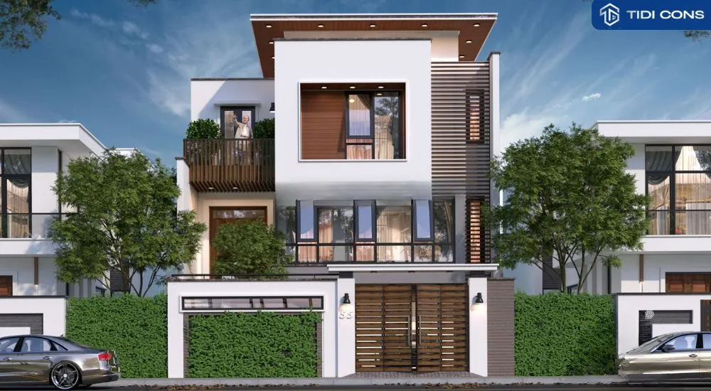 thiết kế nhà phố 3 tầng