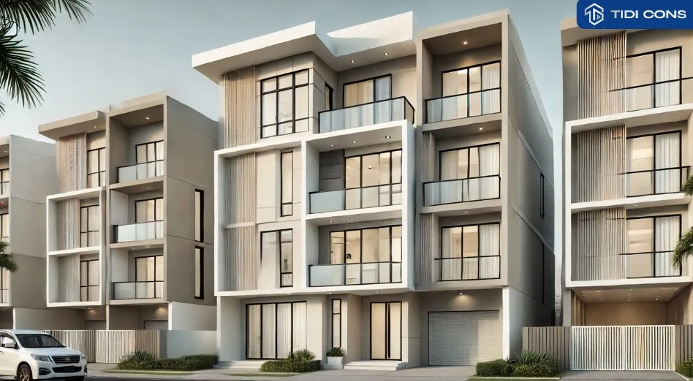 thiết kế nhà phố 3 tầng