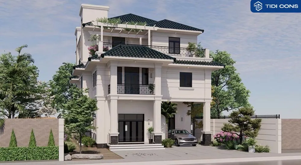 thiết kế nhà phố 3 tầng