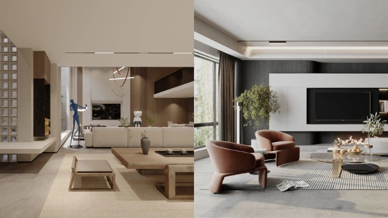 thiết kế nội thất nhà phố 3 tầng