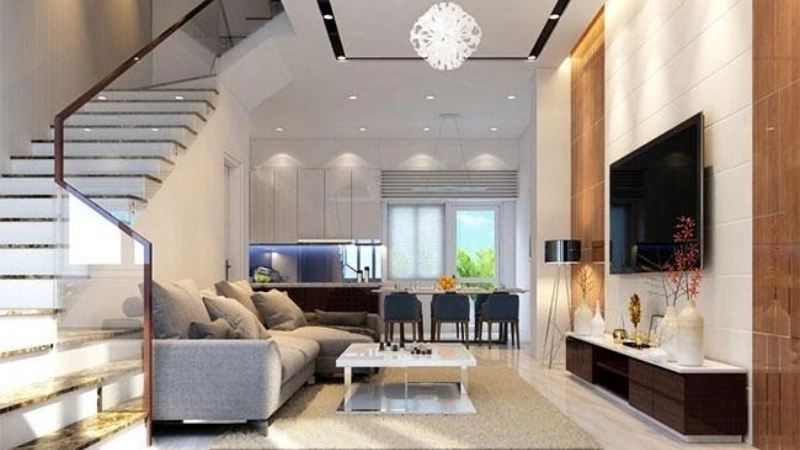 thiết kế nội thất nhà phố 3 tầng
