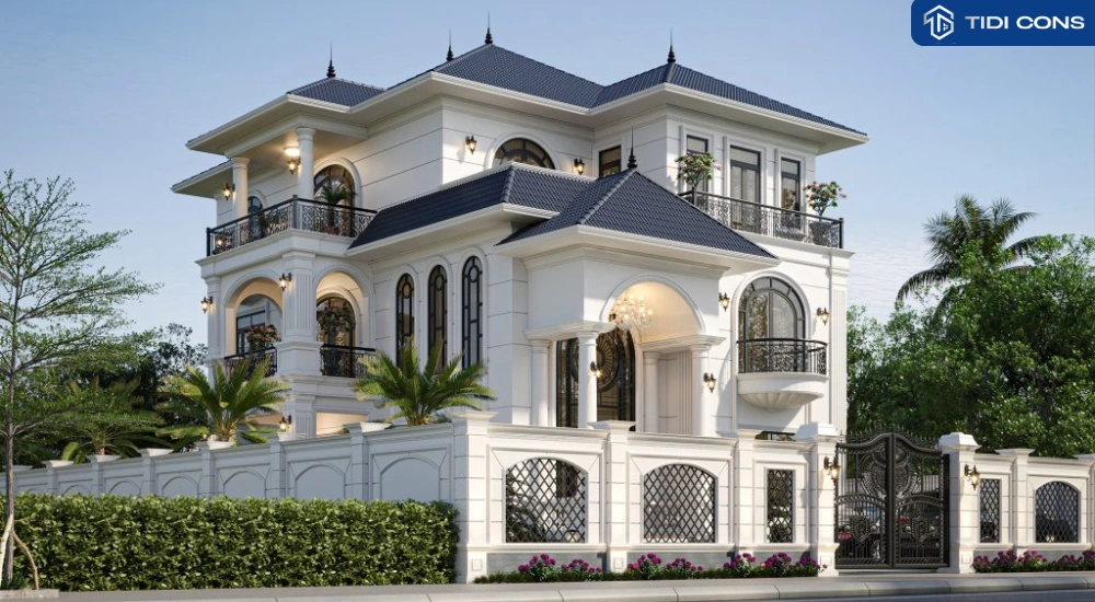 mẫu biệt thự 3 tầng hiện đại