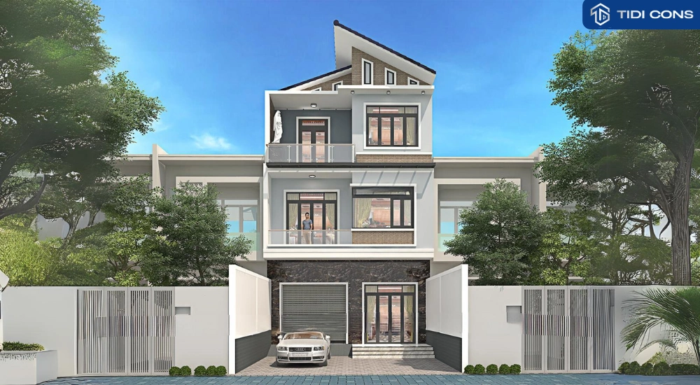 mẫu nhà 3 tầng hiện đại đẹp