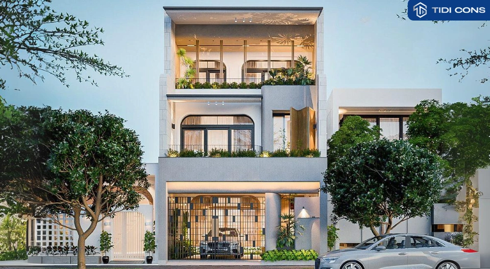 mẫu nhà 3 tầng mặt tiền 7m