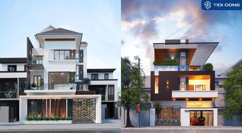 nhà 3 tầng đẹp hiện đại