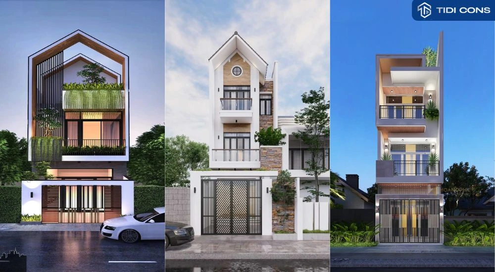 nhà 3 tầng đẹp hiện đại