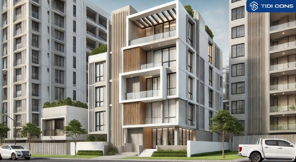 nhà 6 tầng hiện đại