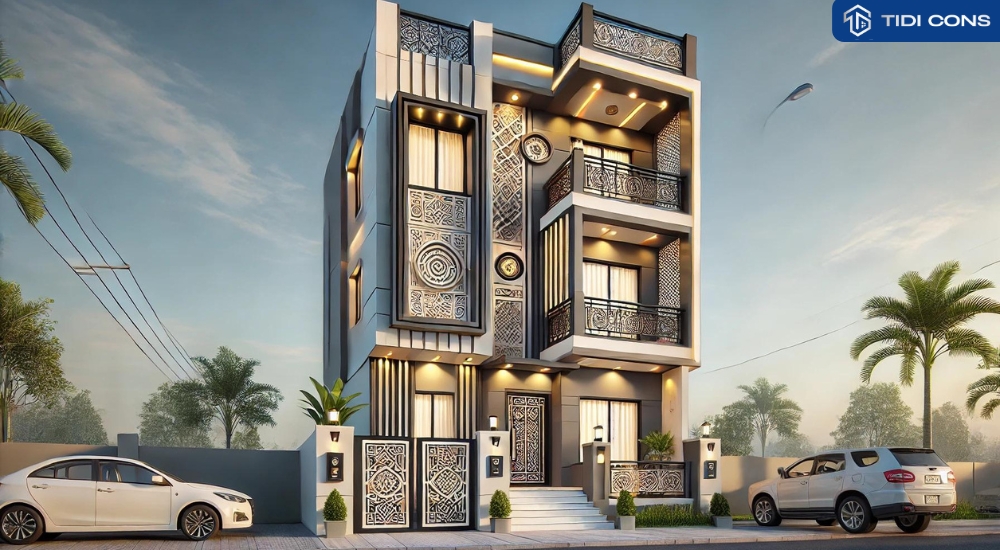 nhà đẹp 3 tầng hiện đại