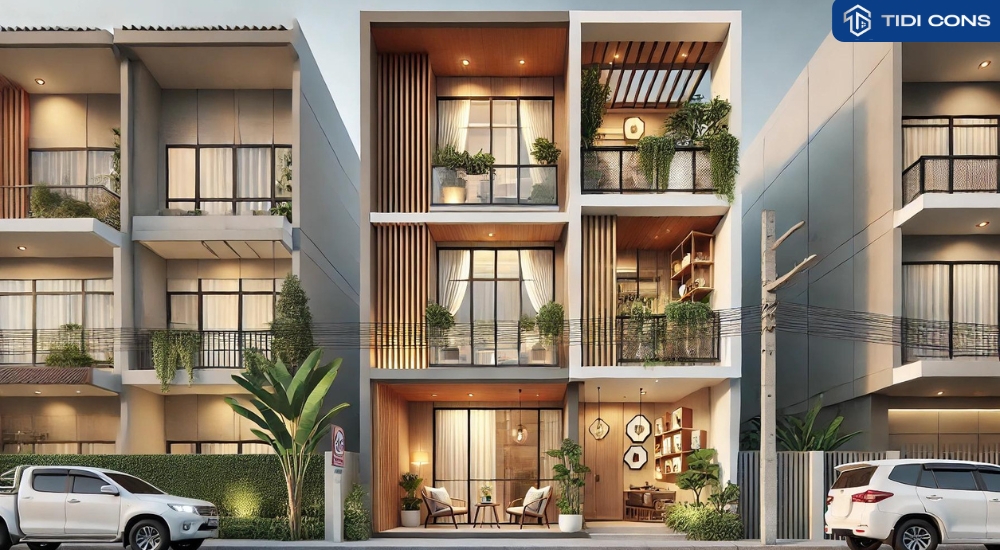 nhà đẹp 3 tầng hiện đại