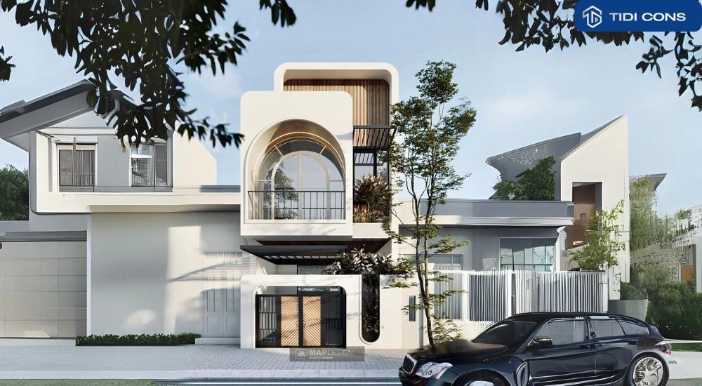 nhà mặt tiền 5m 2 tầng