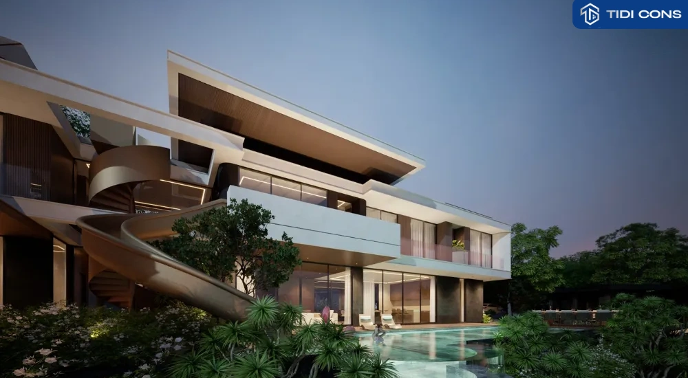 nhà villa 2 tầng