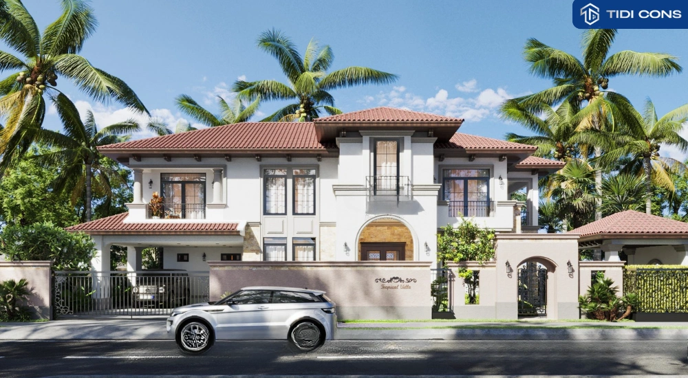 nhà villa 2 tầng