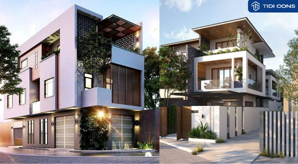 Nhà ống 2 mặt tiền 2 tầng