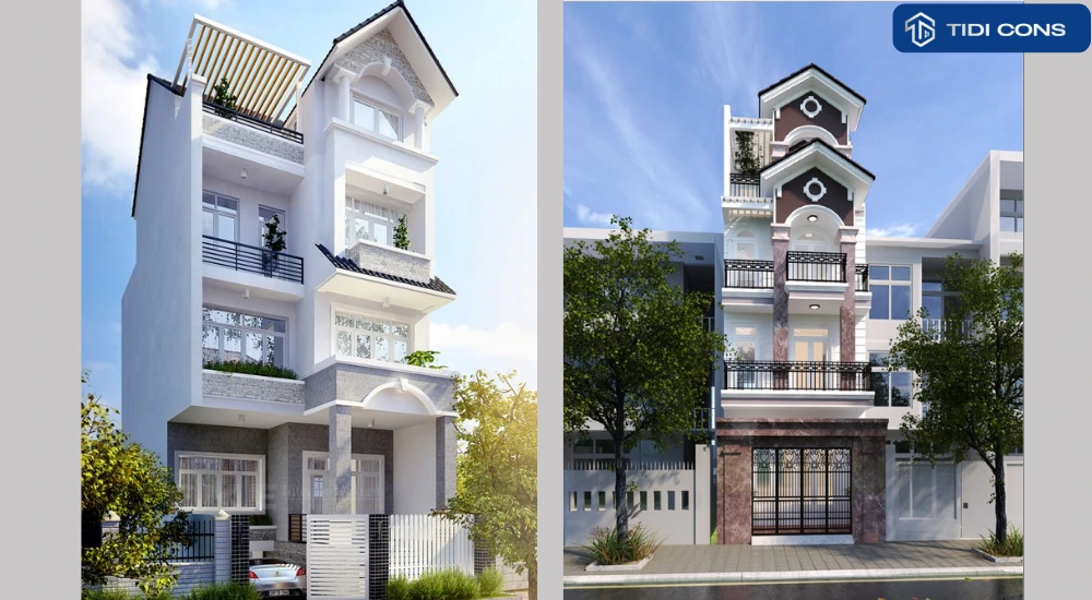 thiết kế nhà mặt tiền 7m