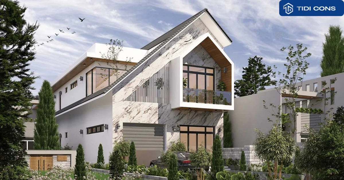 nhà phố ngang 8m