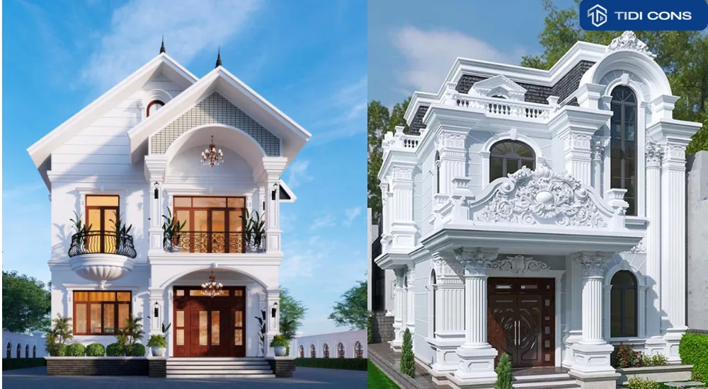nhà tân cổ điển đẹp