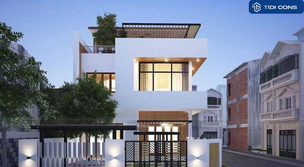 nhà phố 2 tầng 2 mặt tiền