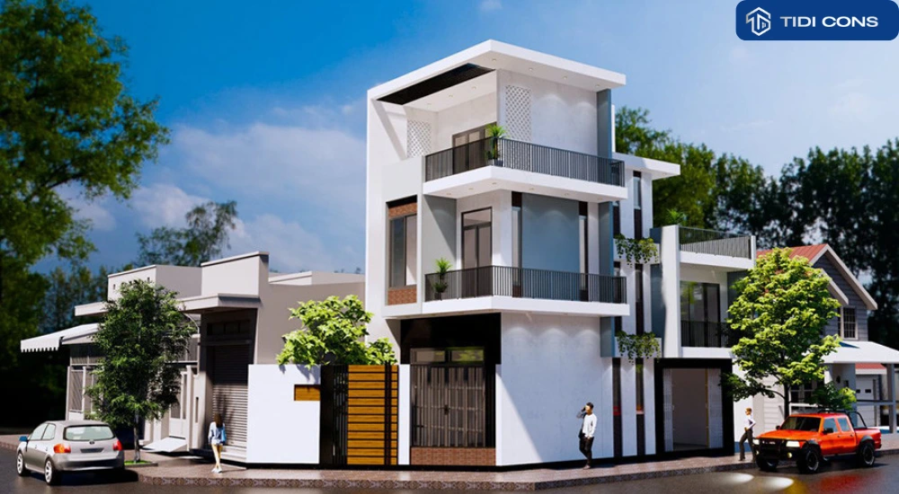 nhà phố 2 tầng 2 mặt tiền