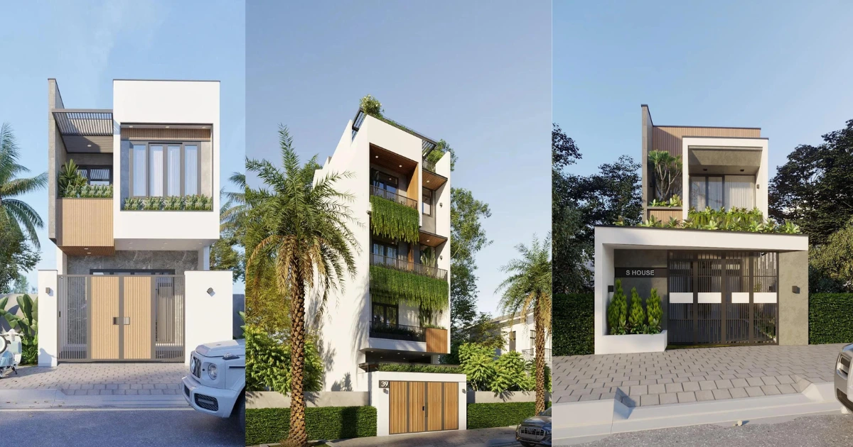 nhà phố 5m 2 tầng
