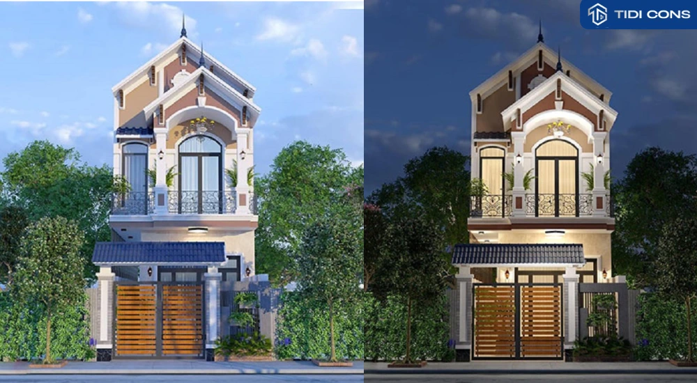 nhà phố 5x20 2 tầng