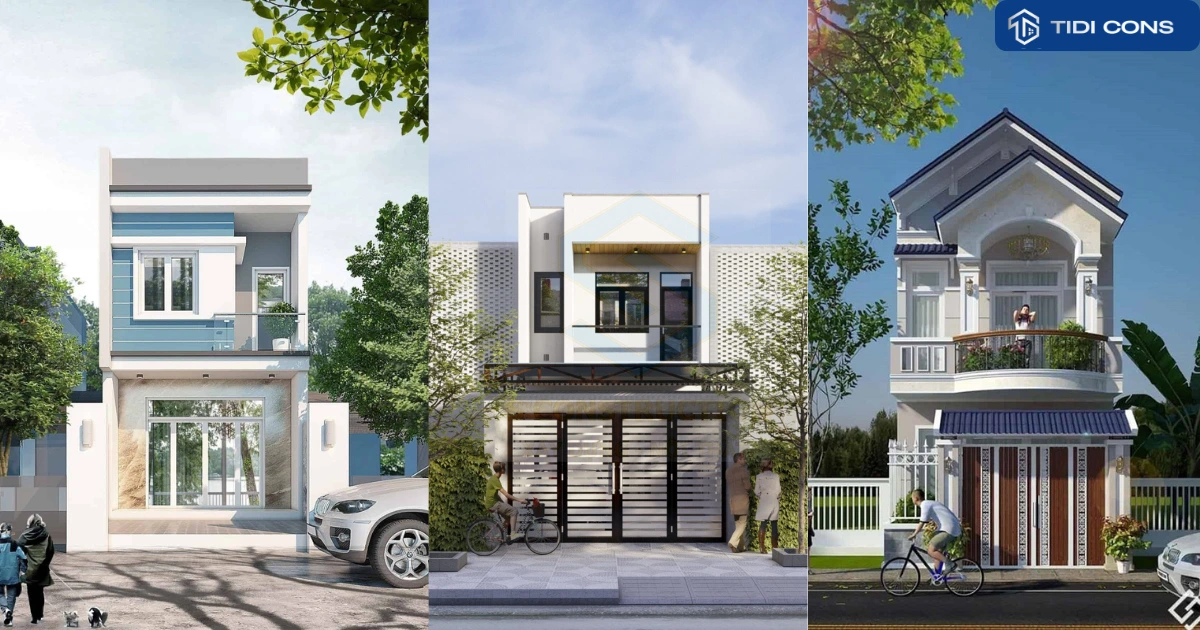 nhà phố 5x20 2 tầng