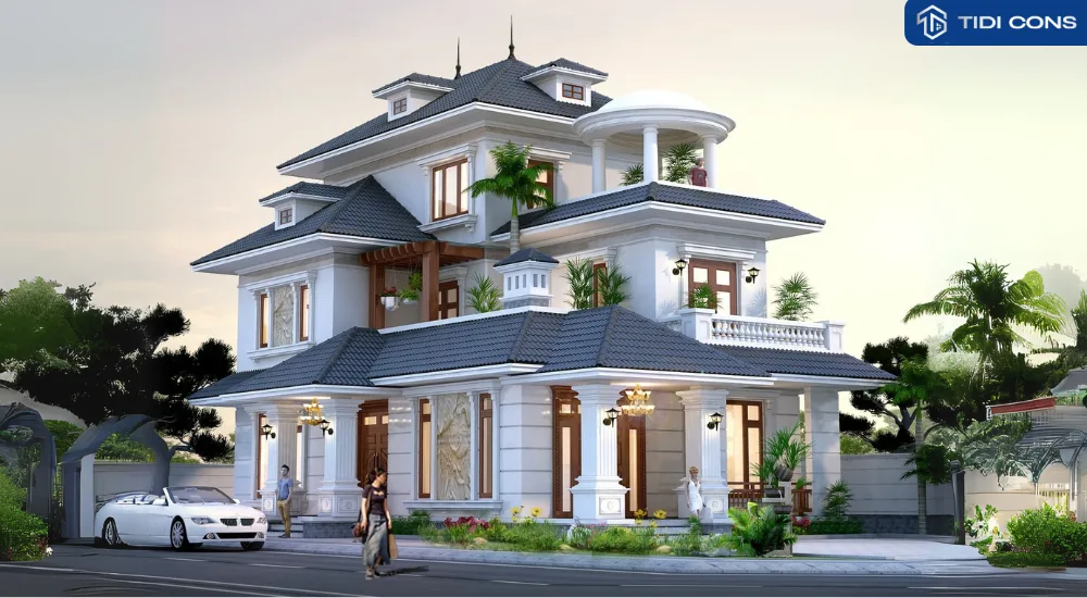 nhà phố hiện đại mặt tiền 10m