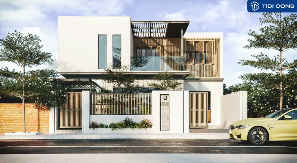 nhà phố hiện đại mặt tiền 10m