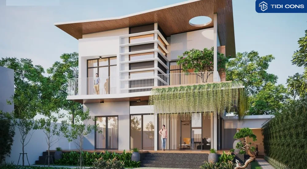 nhà phố hiện đại mặt tiền 10m