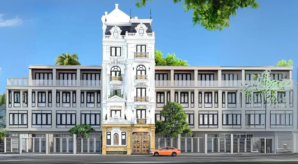 nhà phố tân cổ điển 6 tầng